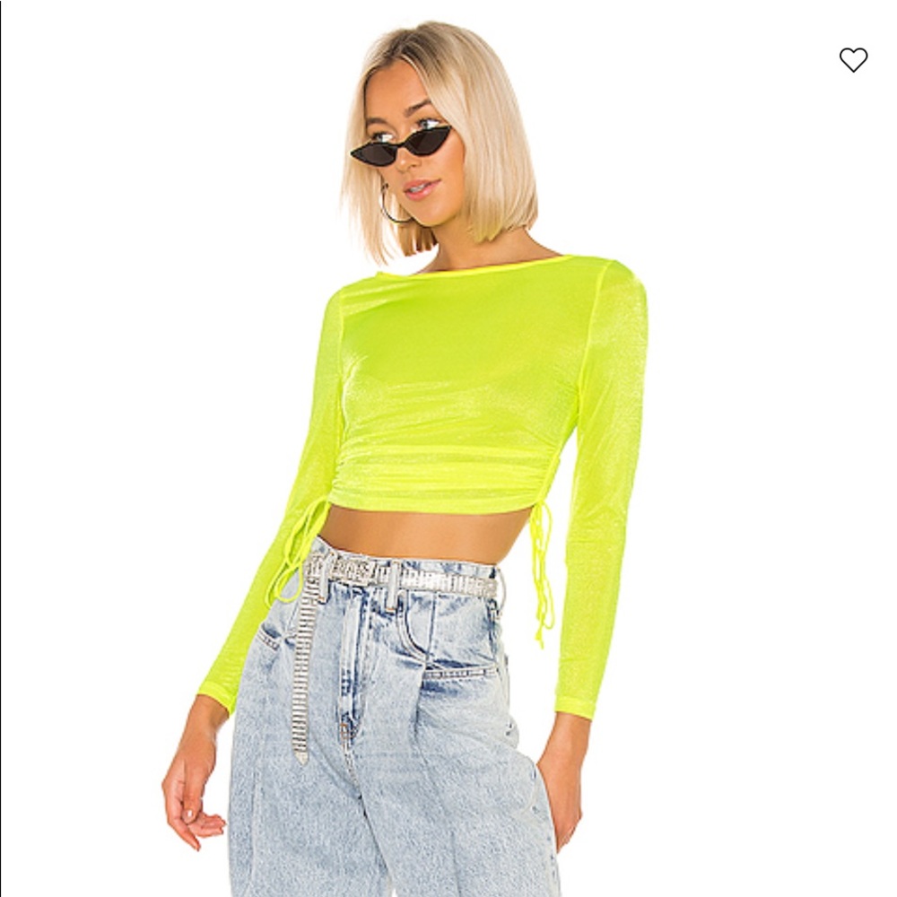 Revolve x Superdown Sheer Neon top